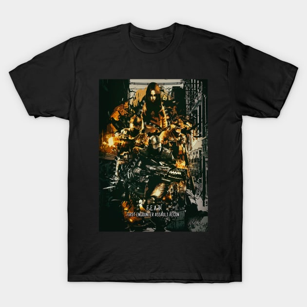 F.E.A.R First Encounter Assault Recon T-Shirt by syanart